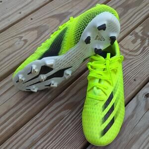 Size 9.5 Adidas X Ghosted.3 FG Volt-Black FW6948 Soccer Cleats Preowned